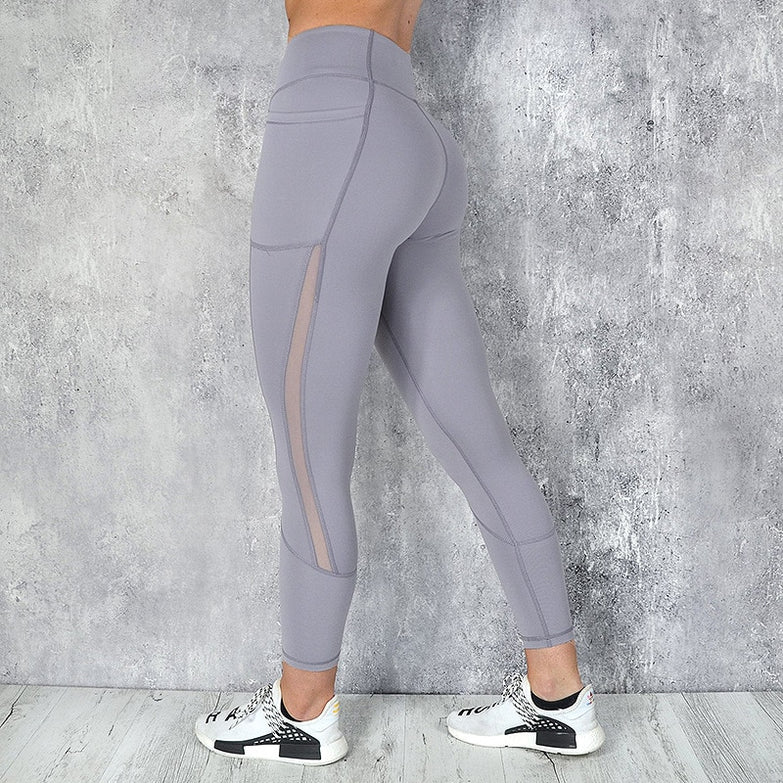 CHRLEISURE High Waist Pocket Leggings Solid Color Workout leggings Women Clothes 2019 Side Lace Leggins Mmujer