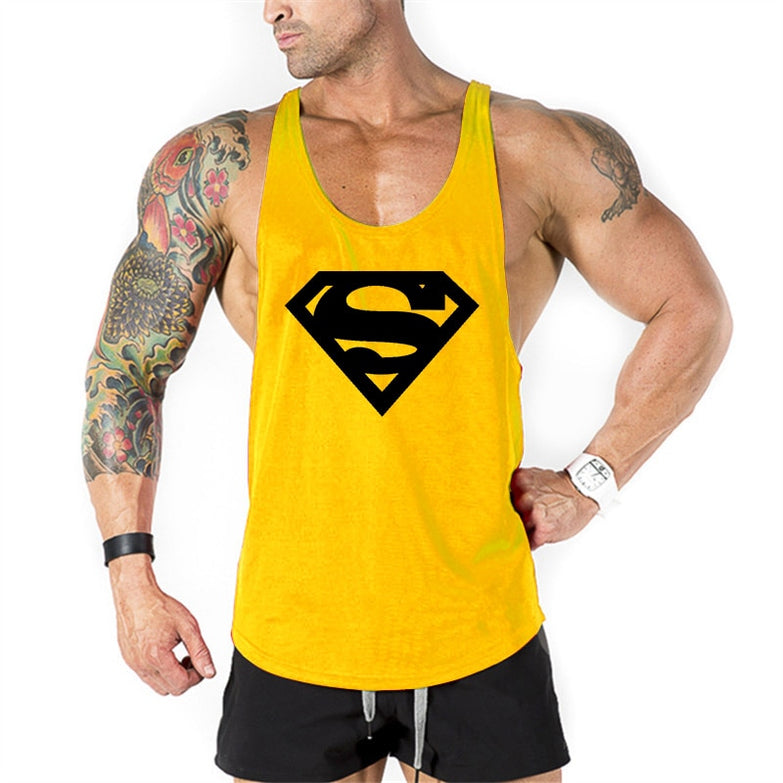 New brand Gyms Clothing Tank Tops Fitness Mens Bodybuilding Tanktops Cotton Vest For Muscle Men body Workout Sleeveless Shirt - unitedstatesgoods