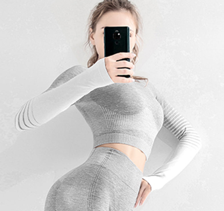 JYVIN Set 2 Piece Workout Set Women Seamless Yoga Set Sportswear Fitness Clothes For Women Gym Clothing Gym Set Women Leggings