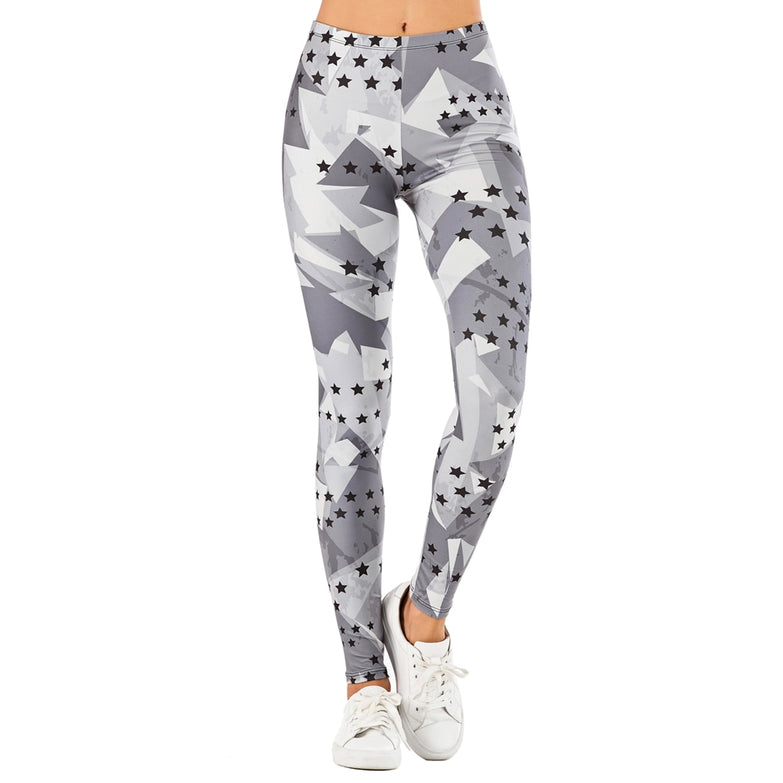 Brand Sexy Women Legging leaf Printing Fitness leggins Fashion Slim legins High Waist Leggings Woman Pants