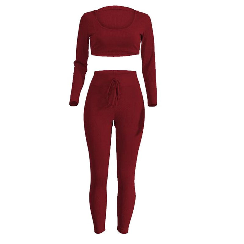 Women Yoga Set Tracksuit Hoodie Long Sleeve Sport Pants Fitness Gym 2018 Tank Tops High Waist Running Tights