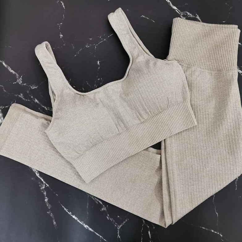 2 Piece Set Workout Clothes for Women Sports Bra and Leggings Set Sports Wear for Women Gym Clothing Athletic Yoga Set