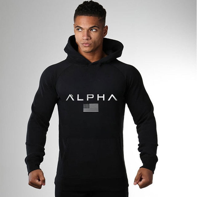 Men Bodybuilding Brand Hoodies Casual Fashion Cotton Sweatshirt Gyms Fitness Workout Hooded Jacket Tops Male Sportswear Clothing - unitedstatesgoods