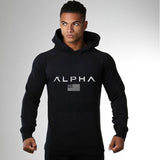 Men Bodybuilding Brand Hoodies Casual Fashion Cotton Sweatshirt Gyms Fitness Workout Hooded Jacket Tops Male Sportswear Clothing - unitedstatesgoods