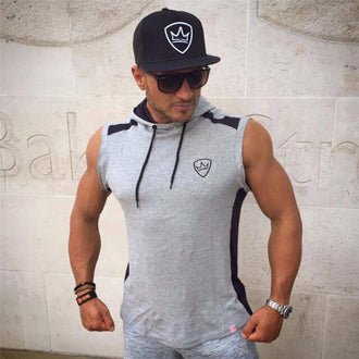 Men Hoodies Gyms Fitness Bodybuilding Sweatshirt Fashion Pullover Sportswear Male Workout Hooded Jacket Clothing - unitedstatesgoods