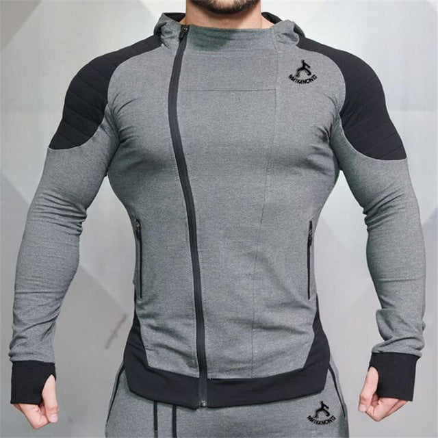 Men's Workout Fitness Hooded Sweatshirt Gyms brand Tops 2018 Men Casual Hoodies  Men Bodybuilding Sweatshirt Jackets - unitedstatesgoods