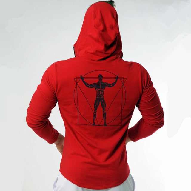 Mens Cotton Zipper Hoodie Man Casual Fashion Slim Sweatshirt Gyms Fitness Bodybuilding Jacket Coats Male Joggers Tops clothing - unitedstatesgoods