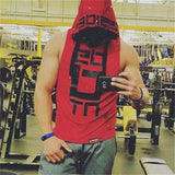 Mens Fitness Hoodies Sleeveless Hoodie Fitness Sweatshirt Boys Hooded Tops Bodybuilding Clothing Workout Hip Hop Activewear - unitedstatesgoods