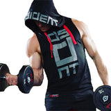 Mens Fitness Hoodies Sleeveless Hoodie Fitness Sweatshirt Boys Hooded Tops Bodybuilding Clothing Workout Hip Hop Activewear - unitedstatesgoods