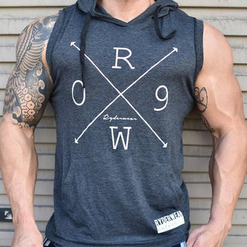 Mens Gyms Hoodie Singlets Sweatshirts sleeveless hoodies Stringer Bodybuilding Fitness male waistcoat Shirts Casual hoodies - unitedstatesgoods