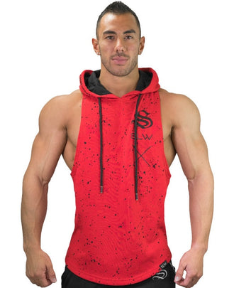 Mens Gyms Hoodie Singlets Sweatshirts sleeveless hoodies Stringer Bodybuilding Fitness male waistcoat Shirts Casual hoodies - unitedstatesgoods