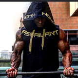 NEW Mens Gyms Hoodie Singlets Sweatshirts sleeveless hoodies printing Bodybuilding Fitness male waistcoat Shirts Casual hoodies - unitedstatesgoods