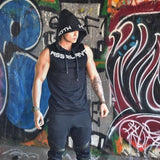 NEW Mens Gyms Hoodie Singlets Sweatshirts sleeveless hoodies printing Bodybuilding Fitness male waistcoat Shirts Casual hoodies - unitedstatesgoods