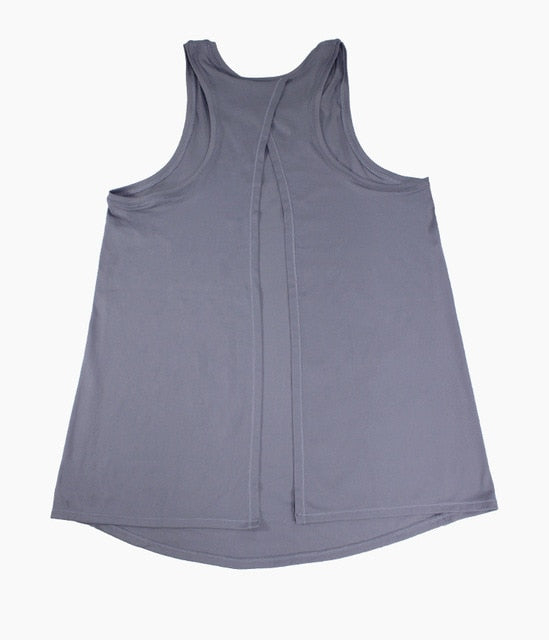 NWT Activewear Running Workouts Clothes Open Back Yoga Tank Tops Stretch Sexy Blouse Gym Tank Sleeveless Shirts Sports Crop Top - unitedstatesgoods