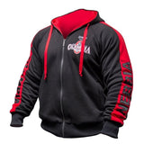 OLYMPIA Men Gyms Hoodies Gyms Fitness Bodybuilding Sweatshirt Crossfit Pullover Sportswear Male Workout Hooded Jacket Clothing - unitedstatesgoods