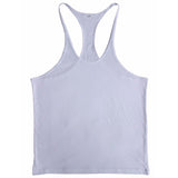 Men Summer Cotton Plain Gym Tank Top Sleeveless T-shirt Workout Bodybuilding Singlet - unitedstatesgoods