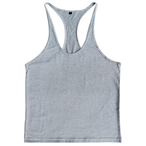 Men Summer Cotton Plain Gym Tank Top Sleeveless T-shirt Workout Bodybuilding Singlet - unitedstatesgoods