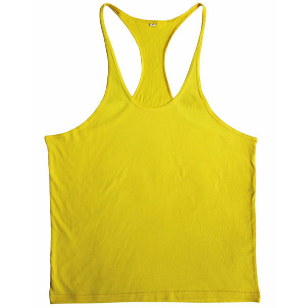 Men Summer Cotton Plain Gym Tank Top Sleeveless T-shirt Workout Bodybuilding Singlet - unitedstatesgoods