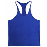 Men Summer Cotton Plain Gym Tank Top Sleeveless T-shirt Workout Bodybuilding Singlet - unitedstatesgoods