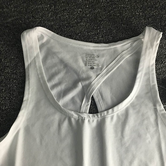 Sexy Backless Women Yoga Top Sport Shirt Women Gym Shirt Sleeveless Women Running Sport T Shirt Women Yoga Workout TShirt - unitedstatesgoods