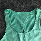 Sexy Backless Women Yoga Top Sport Shirt Women Gym Shirt Sleeveless Women Running Sport T Shirt Women Yoga Workout TShirt - unitedstatesgoods