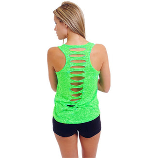 Women Fitness Yoga Top Sleeveless Sport T-Shirt Gym Shirts Workout Running Tank Tops Quick Dry Fitness Clothes Sexy Sportswear - unitedstatesgoods