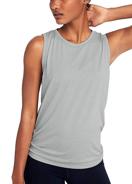 Women Gym Shirt Summer Yoga Tank Top Quick Dry Mesh Sport Vest Women Fitness Clothes Sleeveless Workout Shirt Running Sportswear - unitedstatesgoods