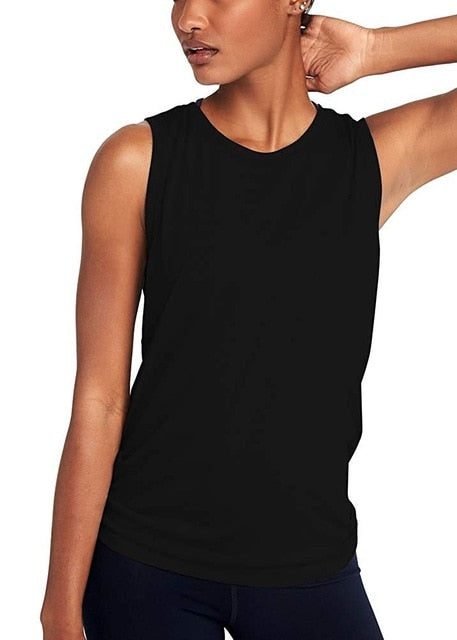 Women Gym Shirt Summer Yoga Tank Top Quick Dry Mesh Sport Vest Women Fitness Clothes Sleeveless Workout Shirt Running Sportswear - unitedstatesgoods