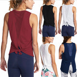 Women Gym Shirt Summer Yoga Tank Top Quick Dry Mesh Sport Vest Women Fitness Clothes Sleeveless Workout Shirt Running Sportswear - unitedstatesgoods