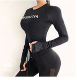 Women Sexy Long Sleeve Crop Top fitness T-shirts camouflage Yoga shirt Gym Top Sexy sports T shirt  Workout Running clothes - unitedstatesgoods