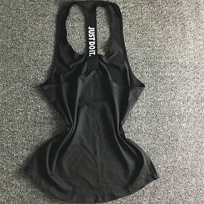 Women Sleeveless Fitness Vest Exercise Workout Sports T-Shirts Fitness Running Sport Vest Yoga top Gym Clothing T-Shirt - unitedstatesgoods