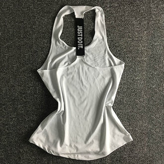 Women Sleeveless Fitness Vest Exercise Workout Sports T-Shirts Fitness Running Sport Vest Yoga top Gym Clothing T-Shirt - unitedstatesgoods