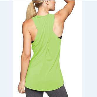 Women Summer Gym Shirt Yoga Tank Top Quick Dry Sport Vest Women Fitness Clothes Sleeveless Workout Shirt Running Tops Sportswear - unitedstatesgoods
