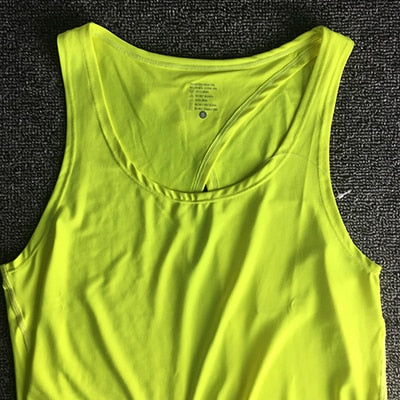 Women Yoga Tank Tops  Quick-dry  Exercise Women's Workout Gym Clothes  Sports T-Shirts  Fitness Top women Shirt sportswear - unitedstatesgoods