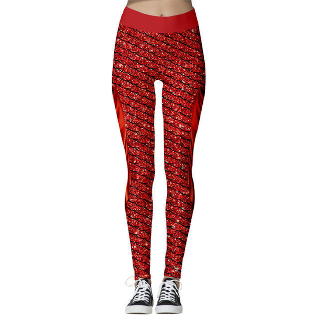 Women's High Waist Leggings 2019 Snowflake Christmas Printing Leggings Bottoms Breathable Merry Christmas Pants Fitness Leggins - unitedstatesgoods