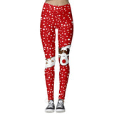 Women's High Waist Leggings 2019 Snowflake Christmas Printing Leggings Bottoms Breathable Merry Christmas Pants Fitness Leggins - unitedstatesgoods