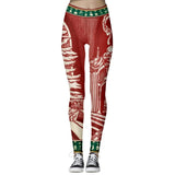 Women's High Waist Leggings 2019 Snowflake Christmas Printing Leggings Bottoms Breathable Merry Christmas Pants Fitness Leggins - unitedstatesgoods