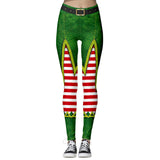 Women's High Waist Leggings 2019 Snowflake Christmas Printing Leggings Bottoms Breathable Merry Christmas Pants Fitness Leggins - unitedstatesgoods