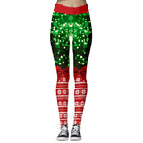 Women's High Waist Leggings 2019 Snowflake Christmas Printing Leggings Bottoms Breathable Merry Christmas Pants Fitness Leggins - unitedstatesgoods