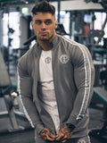 YEMEKE 2019 Men's Fitness Hooded Sweatshirt Gyms Clothing Hoodies Workout Embroidery Hoodies Men's Fitness Slim Hooded jacket - unitedstatesgoods