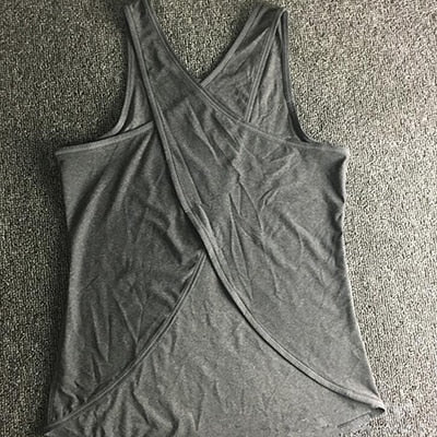 Yoga Tank Top  Quick Dry Loose design  Fitness Vest  Women's Workout Yoga Top T-Shirts  Exercise  Sports Vest Gym Clothes - unitedstatesgoods