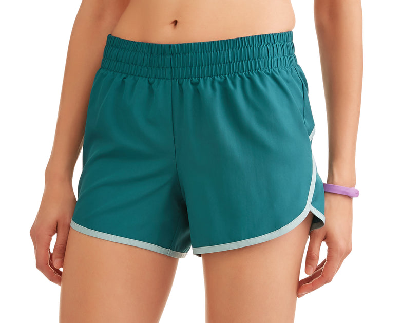 women's active woven running shorts with built-in liner - unitedstatesgoods