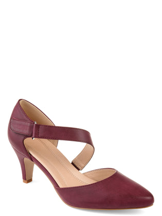 Brinley Co. Womens Comfort-sole D'orsay Cross-strap Pumps - unitedstatesgoods