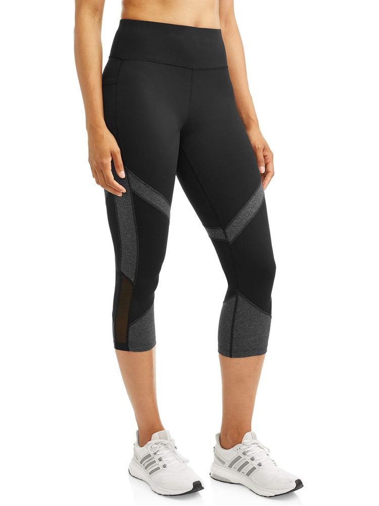 Women's Active Colorblock Performance Capri Legging - unitedstatesgoods