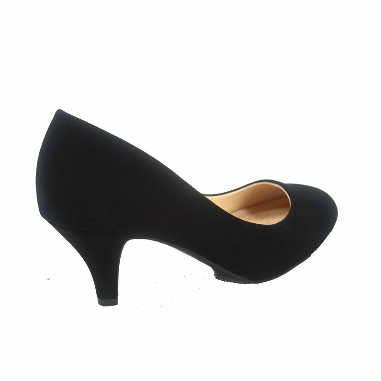 Carlos-s Women's Patent Glitter Round Toe Low Heel Pump Dress Shoes - unitedstatesgoods