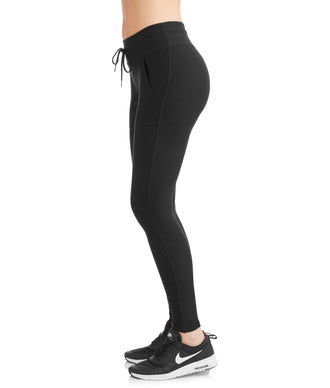 N.Y.L. Sport Women's Active Drawstring Performance Legging With Front Pockets - unitedstatesgoods