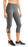 N.Y.L. Sport Women's Active Ankle Cutout Performance Capri Legging - unitedstatesgoods