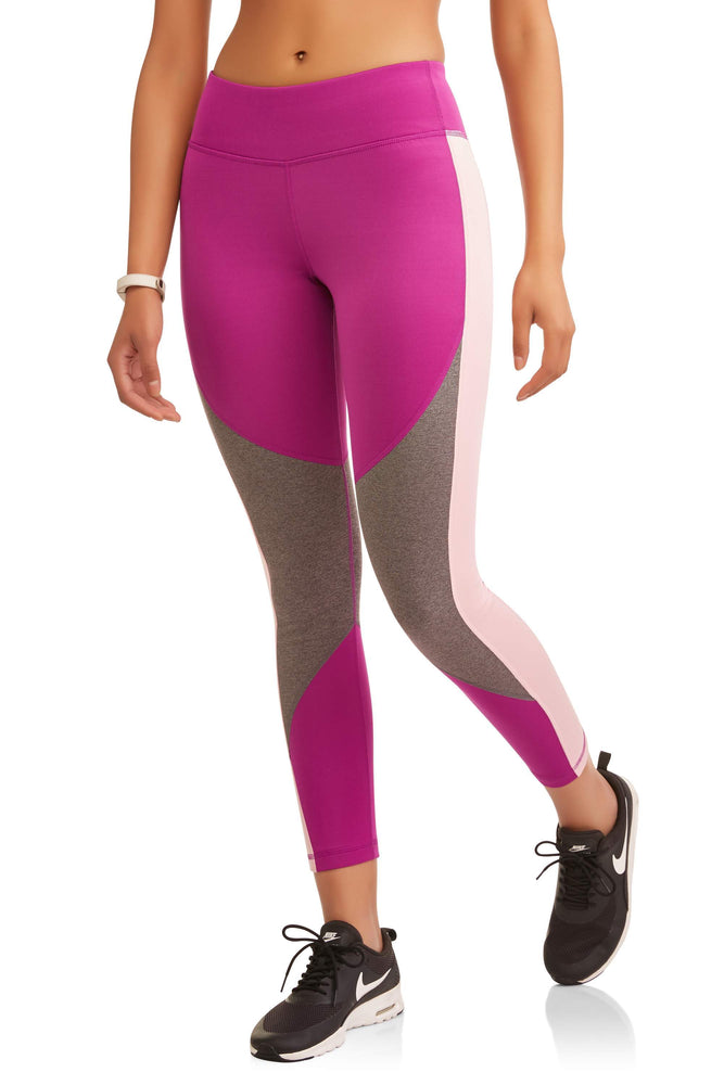 Women's Active Heathered Colorblock Performance Leggings - unitedstatesgoods