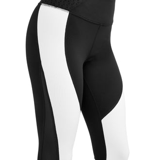 Avia Women's Core Flex Tech High Rise Colorblock Compression Legging - unitedstatesgoods