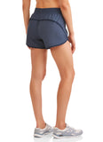 women's active woven running shorts with built-in liner - unitedstatesgoods